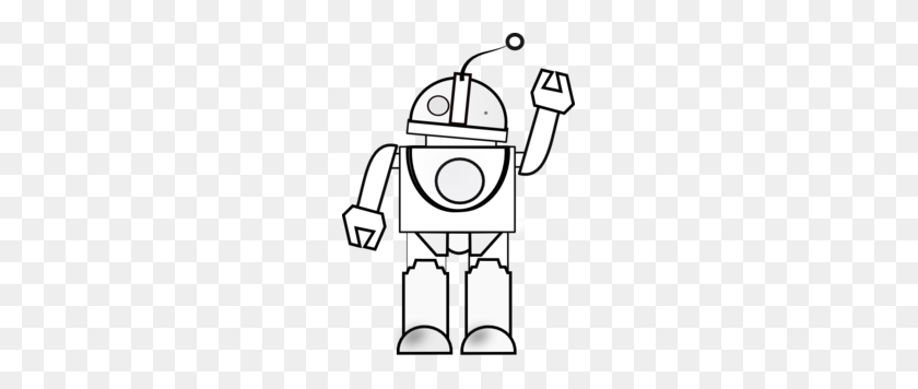 213x296 Free Robot Clipart Black And White - Tractor Clipart Black And White
