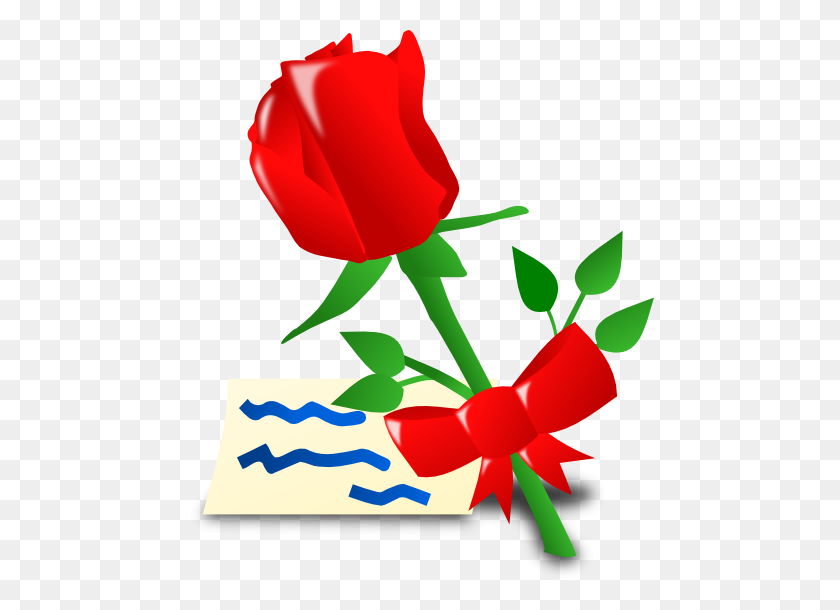 468x550 Free Rose Clipart Animations And Vectors - Rose Clip Art Images