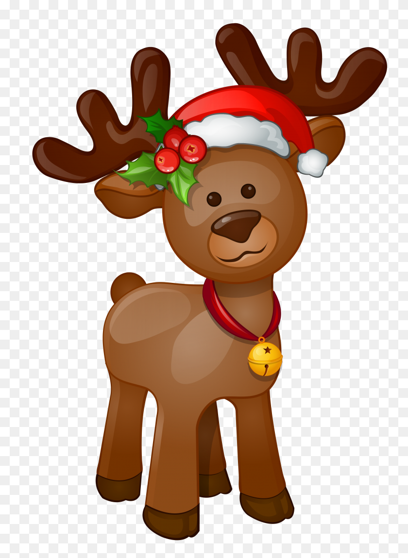 3615x5054 Imágenes Prediseñadas Gratuitas De Rudolph Clipart - Clipart Santa Sleigh And Reindeer