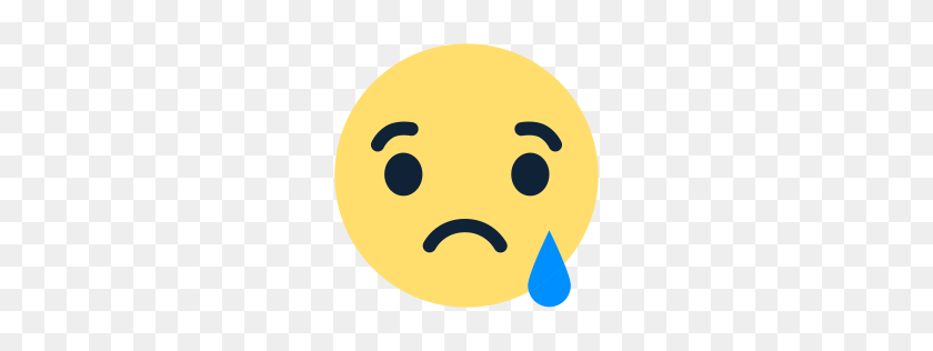 256x256 Free Sad Emoji Icon Download Png - Sad Face Emoji PNG