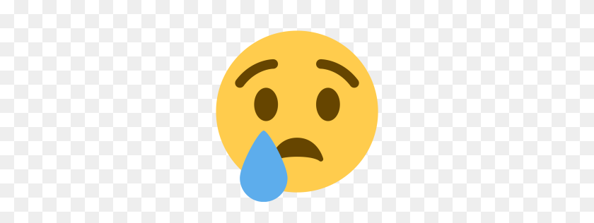 256x256 Icono De Emoji Triste Gratis Png - Emoji Preocupado Png