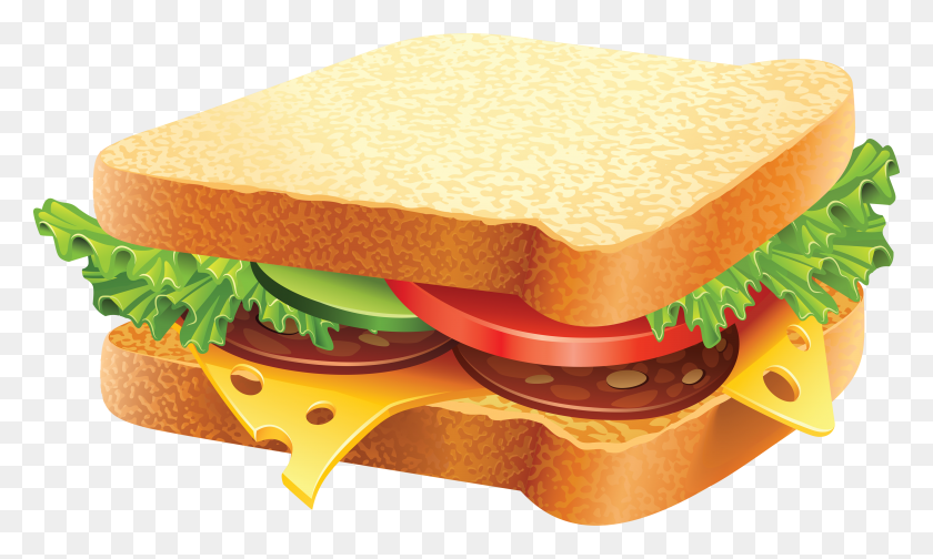 3485x1984 Бесплатные Бутерброды - Клипарт Бутерброд С Арахисовым Маслом