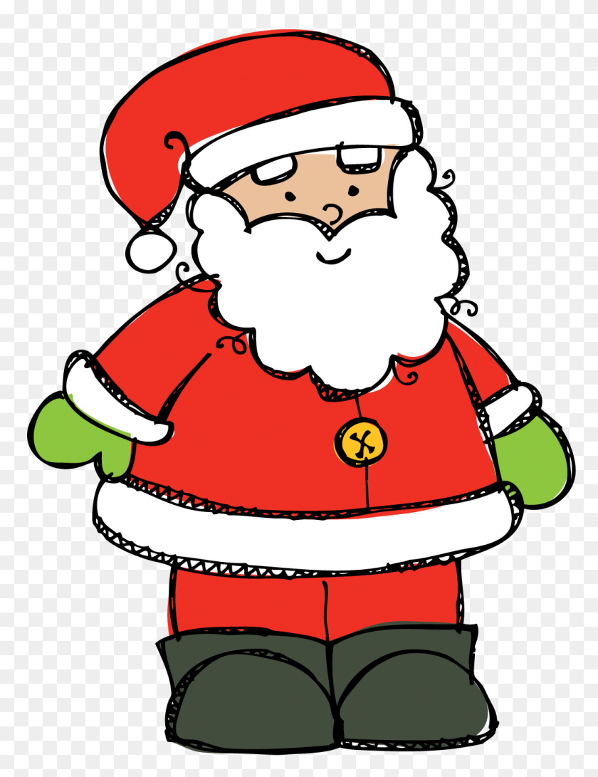 1069x1414 Free Santa Claus Clip Art Image Clipart Illustration Of Santa - Free Xmas Clipart