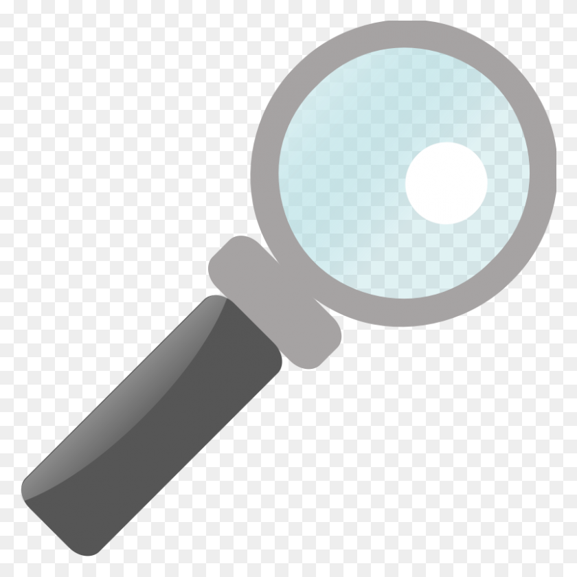 800x800 Free Search Magnifying Glass - Situation Clipart