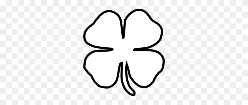 276x298 Free Shamrock Clip Art Pictures - Four Leaf Clover Clip Art Black And White
