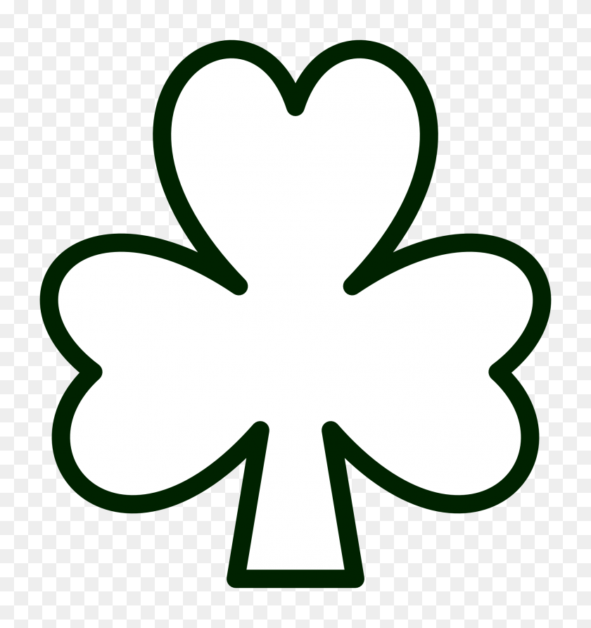 1979x2111 Free Shamrock Clipart - Ticket Clipart Black And White