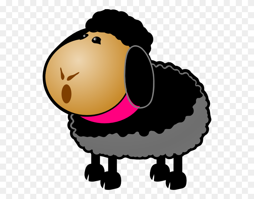 558x597 Free Sheep Clipart Clip Art Image Of Image - Sheep Head Clipart