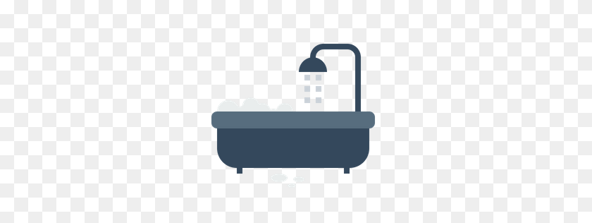 256x256 Free Shower, Bath, Bathing, Tub, Bathroom, Hotel, Room Icon - Bath PNG