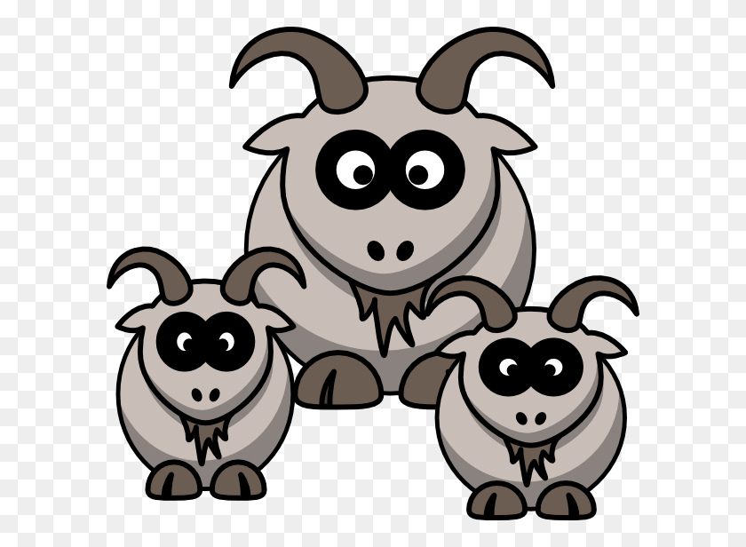 600x556 Free Silly Goat Cliparts - Goat Clipart Black And White