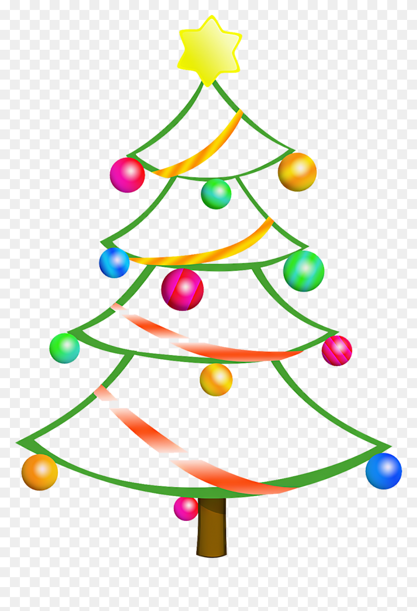 1068x1600 Free Small Christmas Images Clip Art - Christmas Tree With Ornaments Clipart