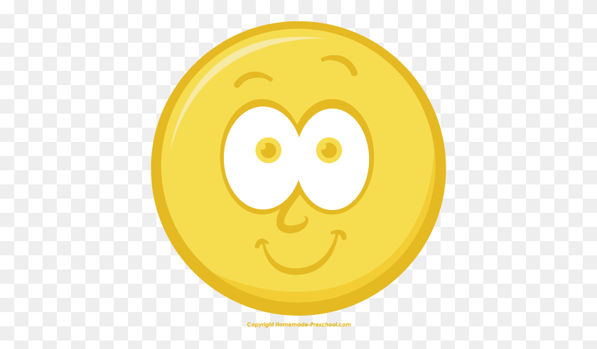 416x432 Free Smiley Face Clipart - Free Smiley Face Clip Art
