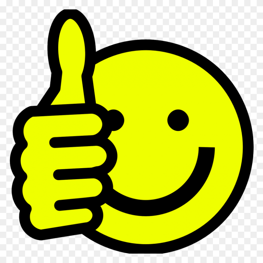 800x800 Free Smiley With Thumbs Up - Booty Clipart