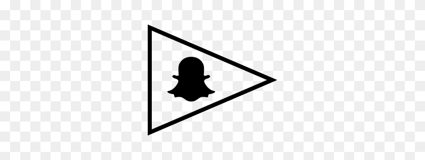 256x256 Free Snapchat Icon Download Png - Snapchat White PNG