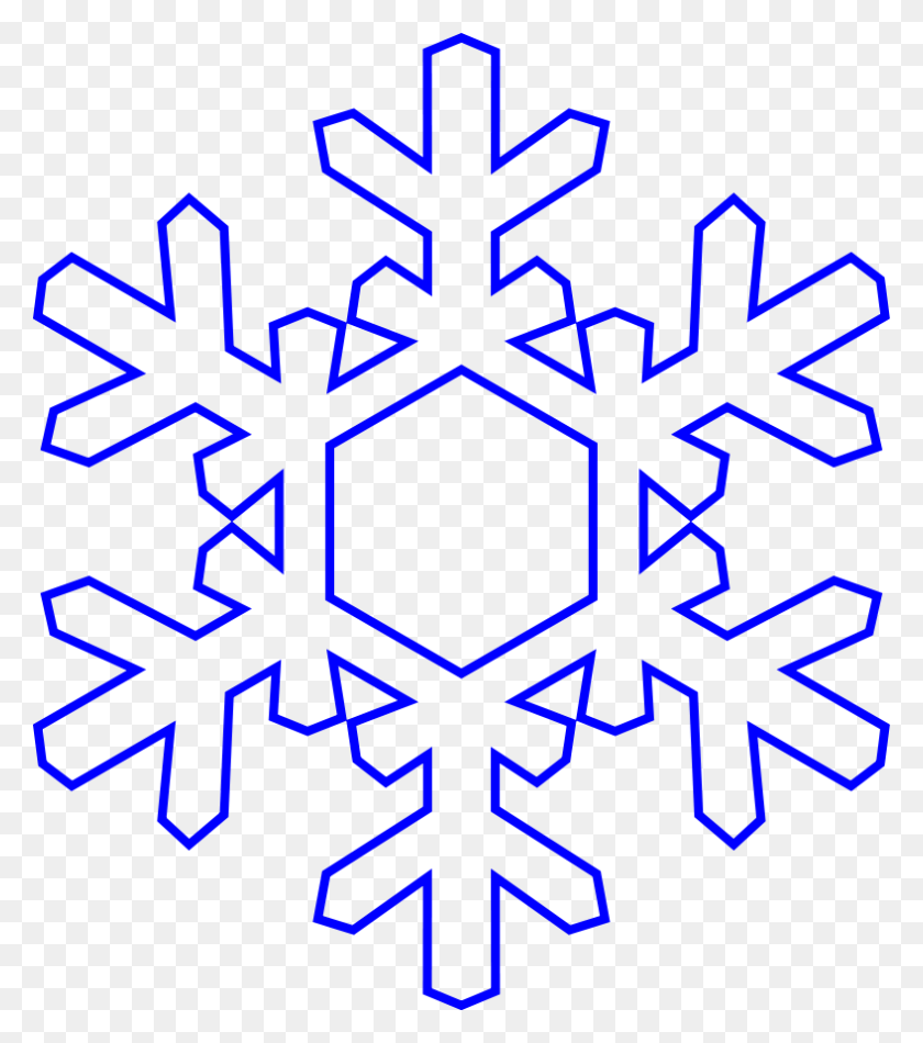 788x900 Free Snowflake Vector Art - Frozen Snowflakes Клипарт
