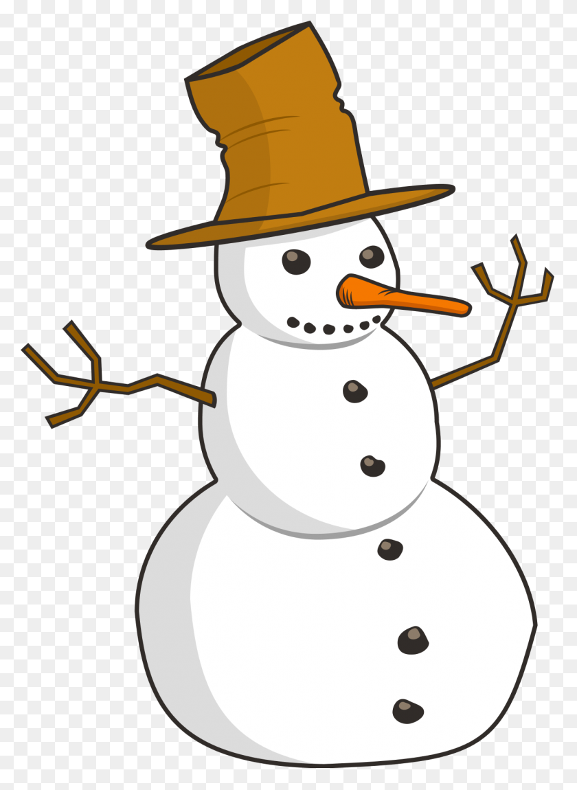 1229x1719 Free Snowman Clipart Free Clipart Images - Snowman Clip Art