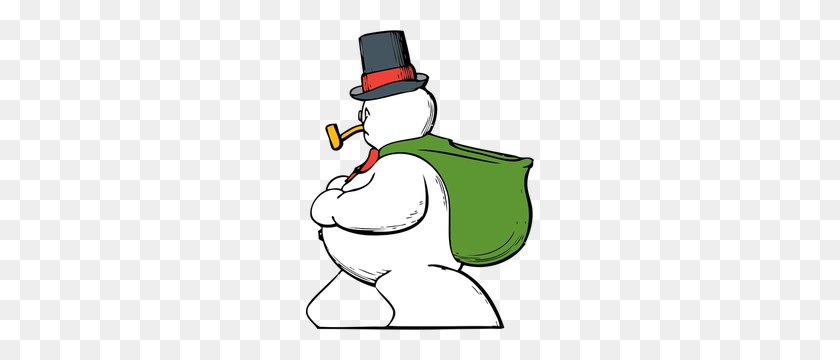 228x300 Free Snowman Vector Art - Snowman Scarf Clipart