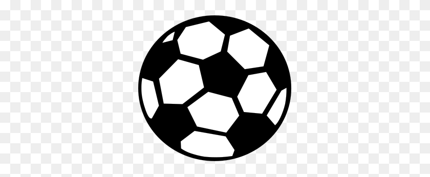 300x286 Free Soccer Ball Clipart Png, Soccer Ball Icons - Soccer Clipart Black And White