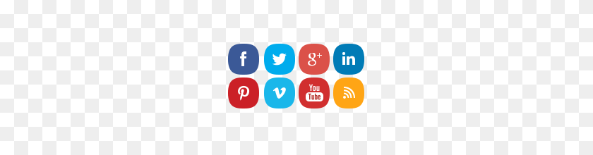 206x160 Free Social Media Icon Pack Html Modernuidesign - Social Media Icons PNG