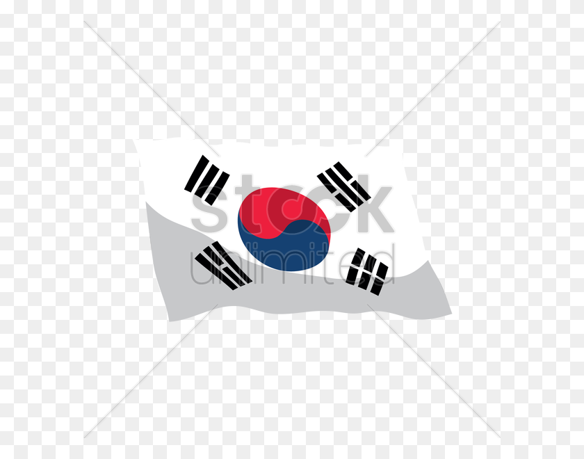 600x600 Imagen Vectorial De La Bandera De Corea Del Sur Gratis - Bandera De Corea Del Sur Png