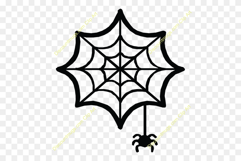500x500 Free Spider And Web Clipart Custom Clip Art - Spider Web Images Clipart