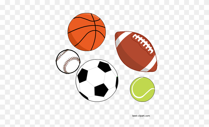 450x450 Free Sports Balls And Other Sports Clip Art - Sports Balls Clipart