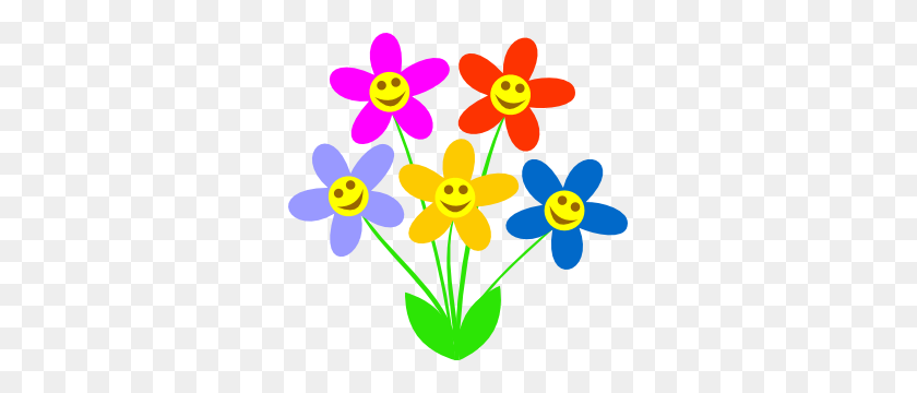 311x300 Free Spring Clip Art Flowers - Watering Flowers Clipart