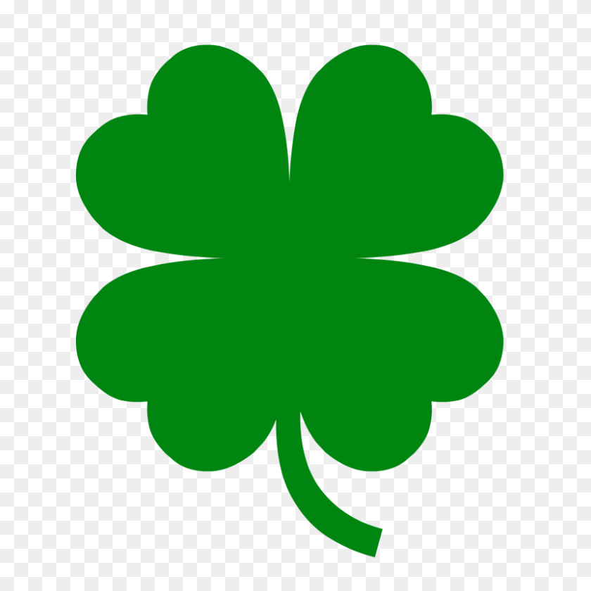 800x800 Free St Patricks Day Printables Coloring Pages, Clover Templates, Etc - Four Leaf Clover Clip Art