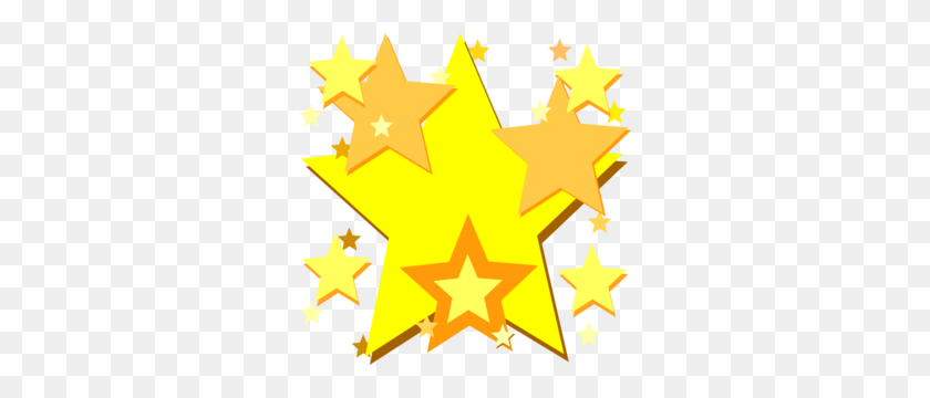 300x300 Free Star Clipart - Gold Sparkle Clipart
