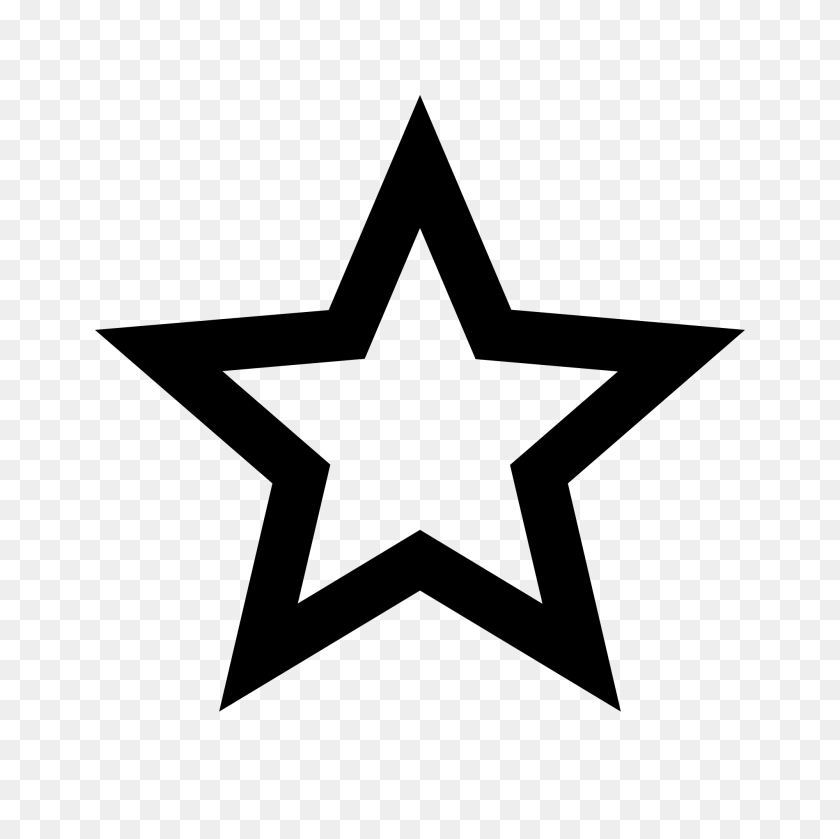 2000x2000 Free Star Outline - The Alamo Clipart