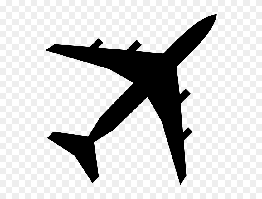 580x580 Free Stencils For Airplanes Fileairplane Silhouette - Fighter Plane Clipart