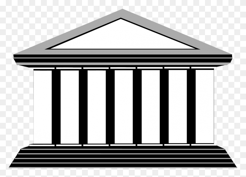 958x670 Free Stock Photos Illustration Of A Building With Columns - Building Clipart
