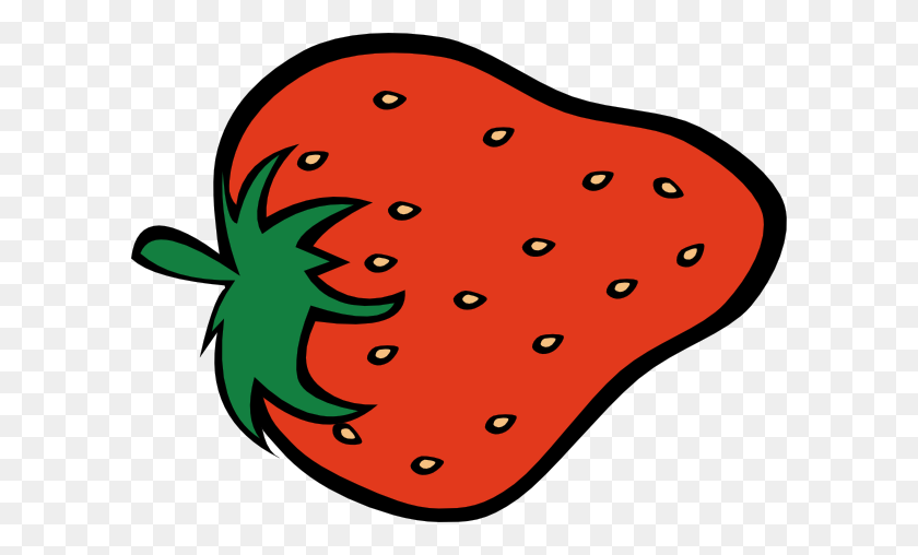 600x448 Free Strawberry Clipart Fruit Clipart - Fruit Border Clipart