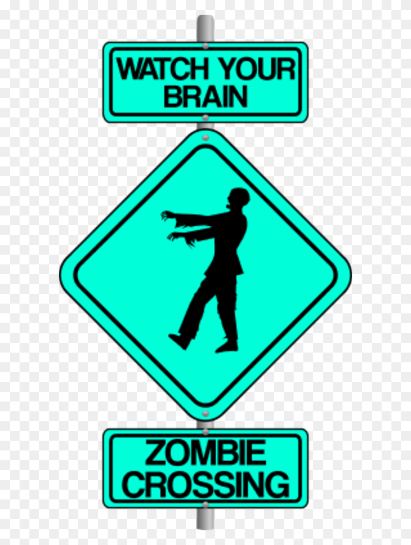 600x1053 Free Street Sign Images - Zombie Clipart Free
