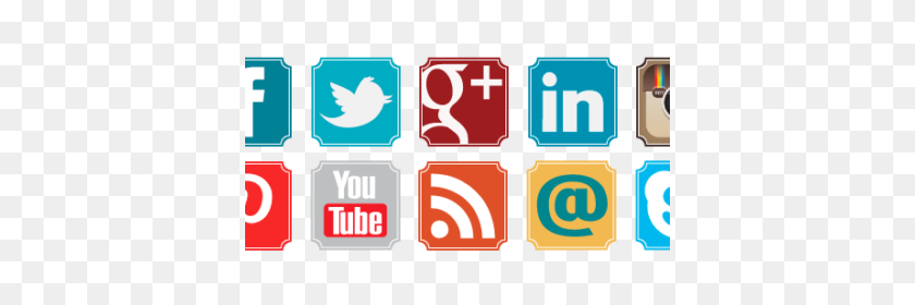 390x220 Free Stuff - Social Media Buttons PNG