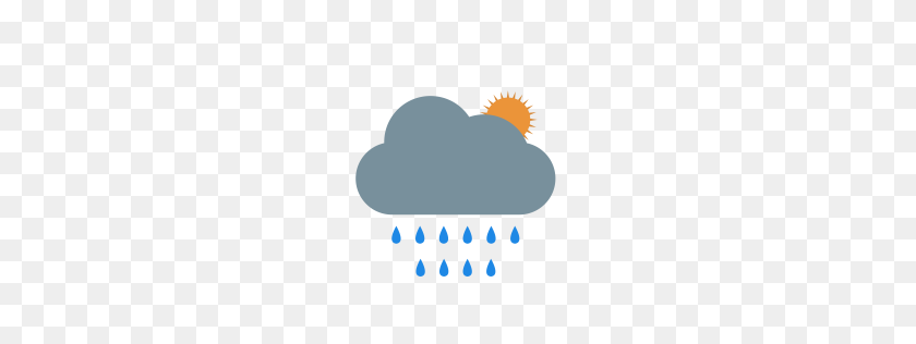 256x256 Free Summer, Rain, Clouds, Cloudy, Drop, Weather Icon Download - Cloudy PNG