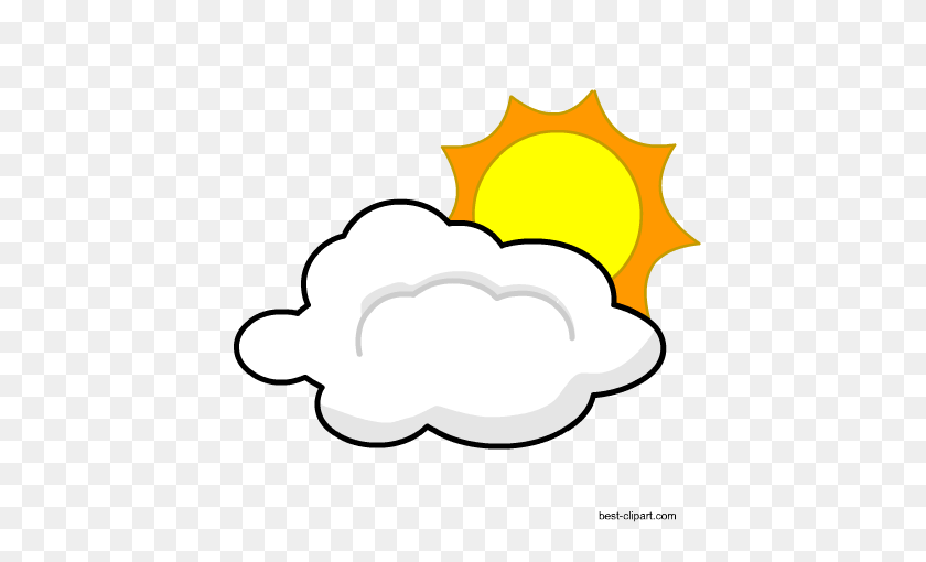 450x450 Free Sun Clip Art Images And Graphics - Cloud Outline Clipart