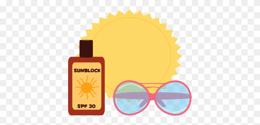 400x346 Free Sun With Sunglasses Clipart - Sunglasses Clipart Free