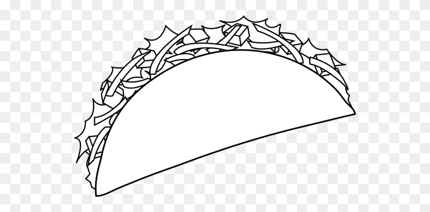 550x355 Free Taco Clipart - Grocery Store Clipart Black And White