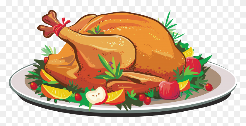 7446x3537 Free Thanksgiving Clipart Image Food Clipart - Thankful Clipart
