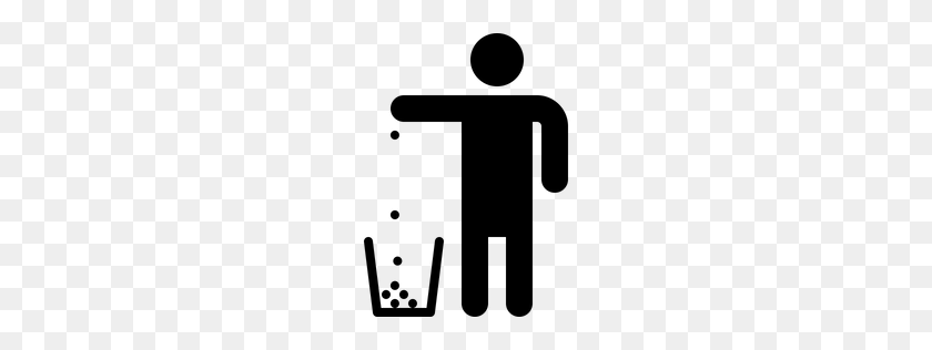 256x256 Free Throw, Garbage, Dustbin, Man, Throwing, Clean, Trash Icon - Trash Icon PNG