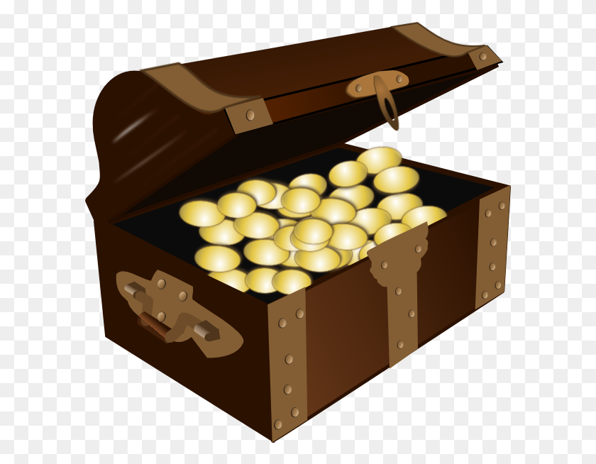 600x594 Free To Use - Treasure Chest Clipart Free