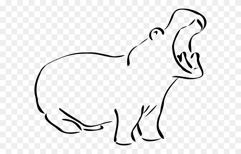 600x478 Free To Use - Walrus Black And White Clipart