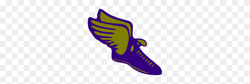 249x225 Free Track Shoe With Wings Kasut Sayap Running - Winged Shoe Clip Art