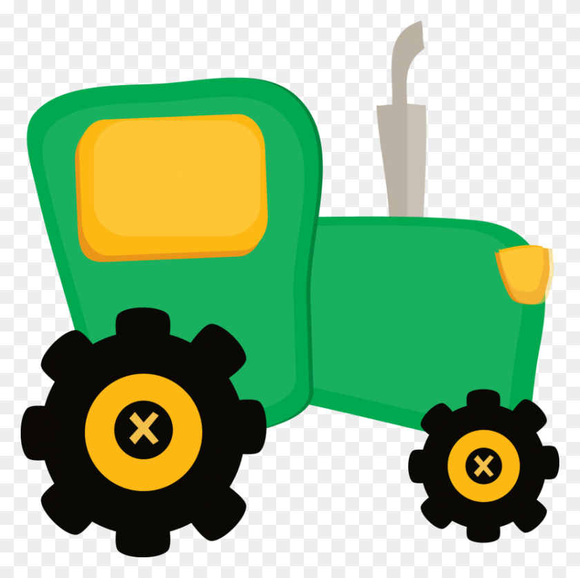 830x827 Free Tractor Clipart - Barnyard Clipart