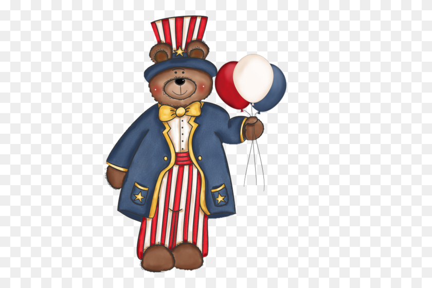 431x500 Free Transparent Png And Paint Shop Pro Tubes Cute Clips - Happy 4th Of July Clipart