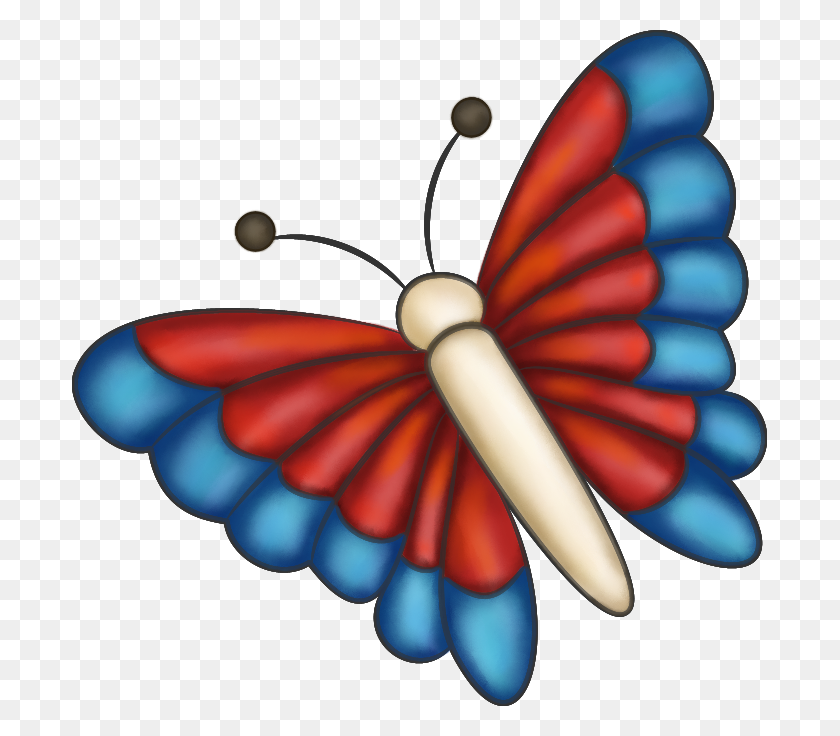695x676 Free Transparent Png And Paint Shop Pro Tubes Graphic - Butterfly Clipart Transparent