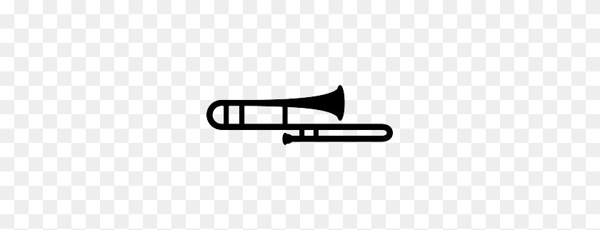 263x262 Free Trombone Silhouette Fund Raising Music - Trombone PNG