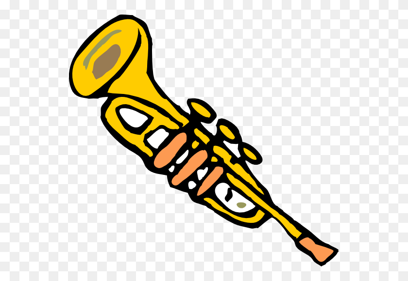 555x520 Free Trumpet Clip Art - Jazz Band Clip Art