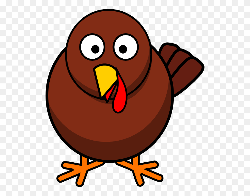 534x598 Free Turkey Clip - Be Thankful Clipart