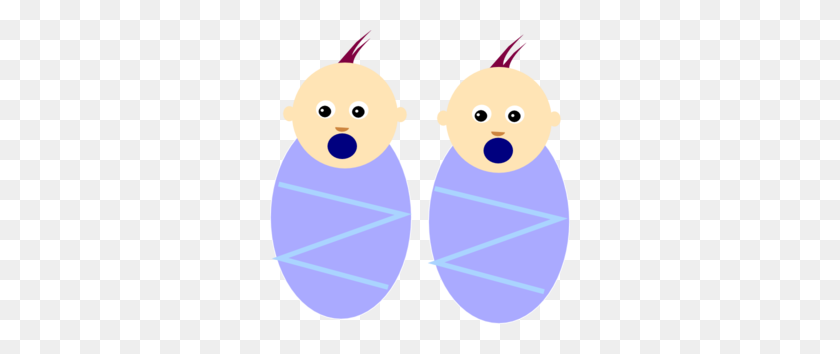 300x294 Free Twin Baby Clipart - It's A Boy Clipart